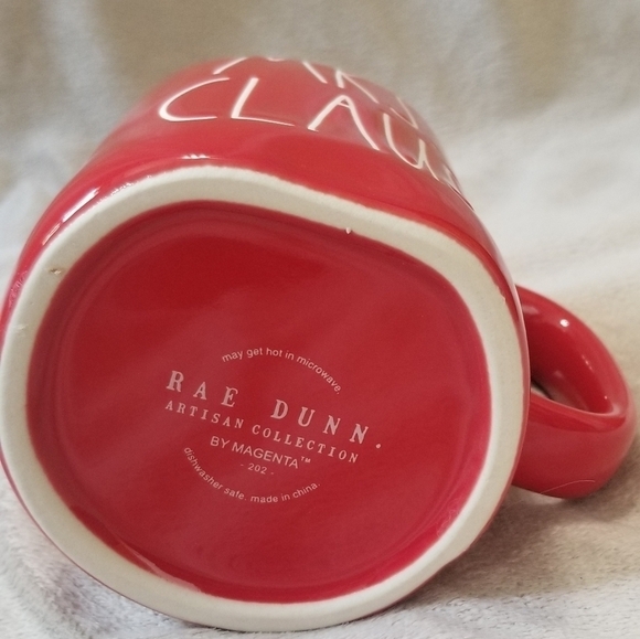 Rae Dunn Mrs. Claus Christmas Holiday Coffee Mug. Red w/ White Letters. - Picture 4 of 4
